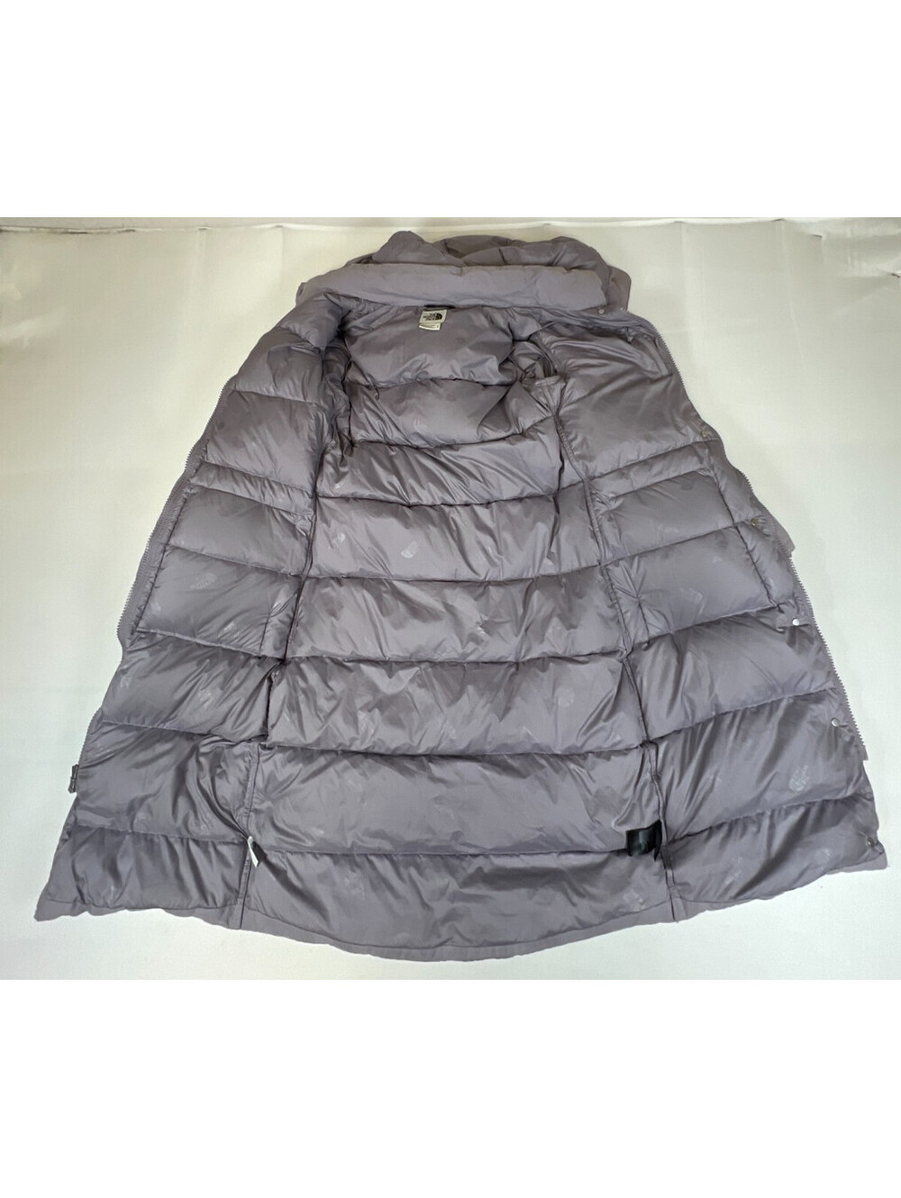 The North Face Womens XS Grey Down Parka Long Winter Puffer Jacket 600 - Picture 3 of 16